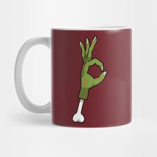 A-Okay Zombie hand Mug